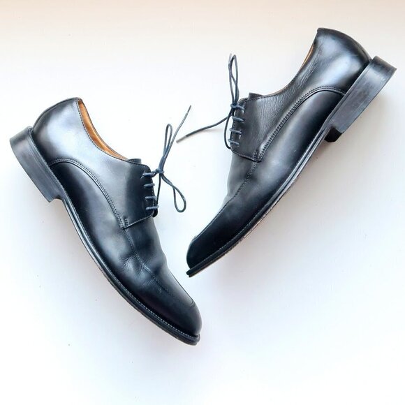 Brooksfield Other - Brooksfiel Men's Italian Black Leather Lace-up Oxford Derby Formal Dress Shoes